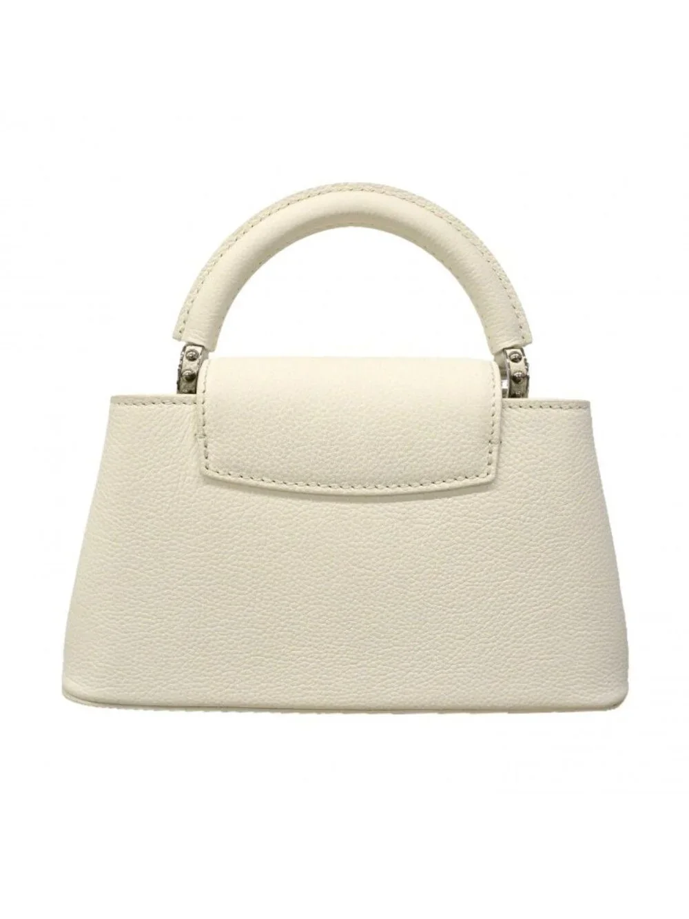 Louis Vuitton Handbag Capucines East West Mini Optical White 2-Way